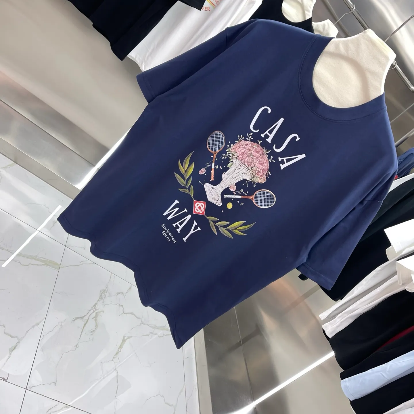 New Arrival Casablanca Classic Series T ～ ， ， 。 ， Classic ， In Stock ！ ：White Black Royal Blue Red Size：S M L XL XXL